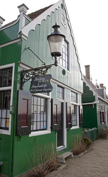 Green houses in Zaanse Schans museum — Stock Photo, Image