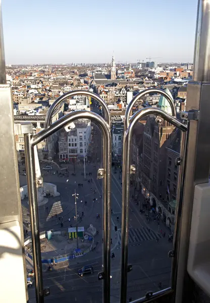 Vista da roda gigante em Amsterdã — Fotografia de Stock