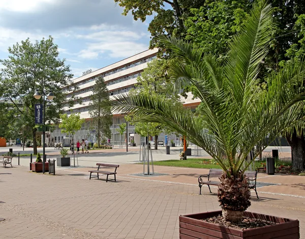 Hotel Krym in town Trencianske Teplice, Slovakia — Stock Photo, Image