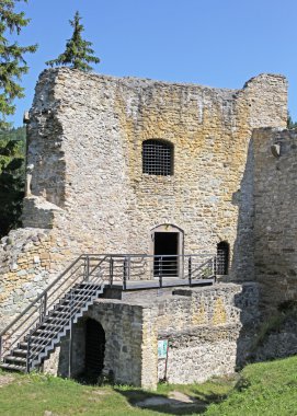 likavsky hrad - yıkık kalede Slovakya