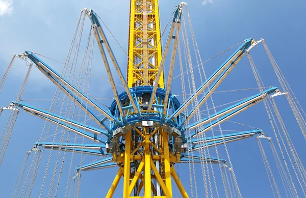 Roller coaster at Sunny beach — Stock Photo, Image