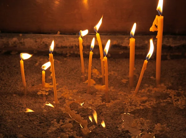 Candles in Cathedral, Varna - Bulgaria — Stock Photo, Image