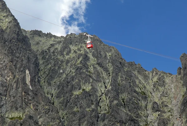 Vista de Velka Lomnicka veza - pico em High Tatras, Eslováquia — Fotografia de Stock