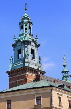 Wawel royal castle civarındaki Krakov, Polonya