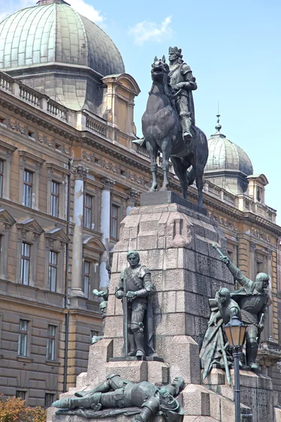 Staty av soldat, Polen — Stockfoto