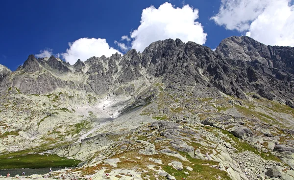 5 Spisskych ply - tarns em High Tatras, Eslováquia — Fotografia de Stock