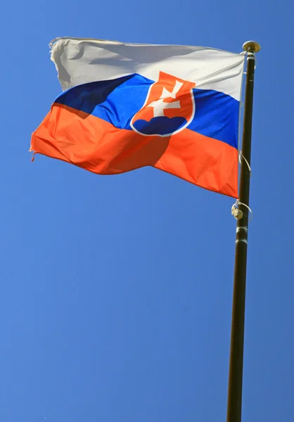 Bandeira nacional eslovaca — Fotografia de Stock