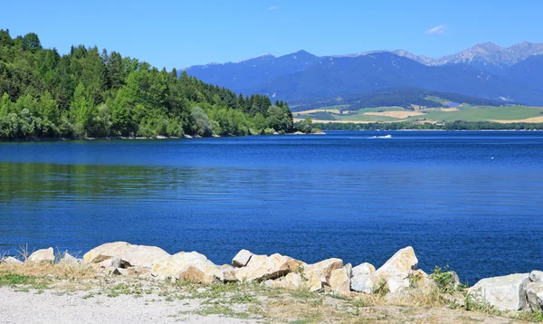 Liptovska Mara - water basin in region Liptov — Stock Photo, Image