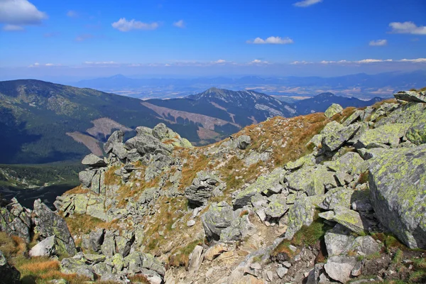 Visa från chopok - låga Tatrabergen, Slovakien — Stockfoto