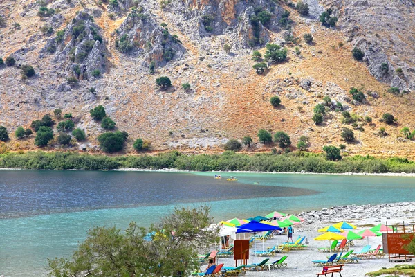 Lago Kournas en la isla de Creta —  Fotos de Stock