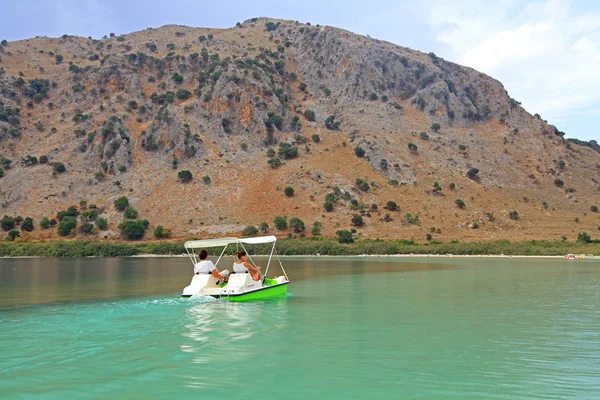 Jezero kournas na ostrově Kréta — Stock fotografie