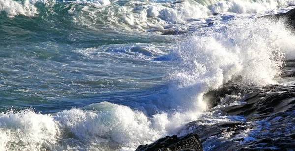 Stormigt hav på Kreta — Stockfoto