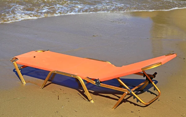 Leżaku na plaży — Zdjęcie stockowe