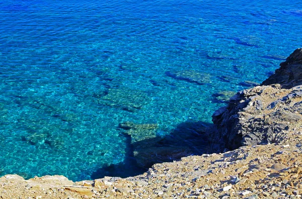 Shallow clear sea of Crete — Stock Photo, Image