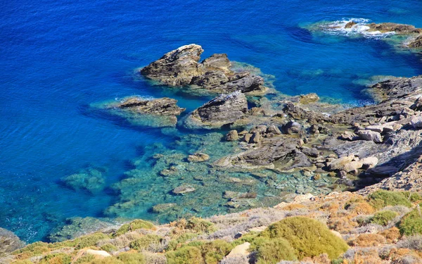 Дрібних очистити Критське море — стокове фото