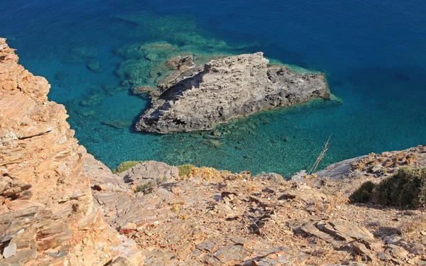 Grunt klara havet av Kreta — Stockfoto