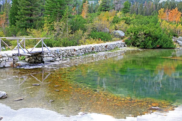 Popradske pleso - tarn in High Tatras, Slovakia — Stock Photo, Image