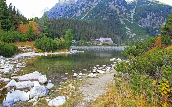 Popradske pleso - tarn in High Tatras, Slovakia — Stock Photo, Image