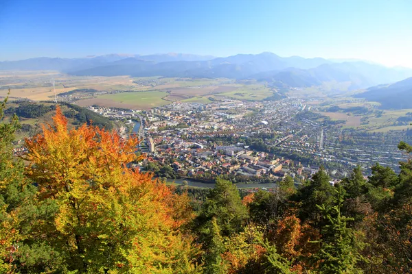 Ruzomberok from hill Cebrat, Slovakia — Zdjęcie stockowe