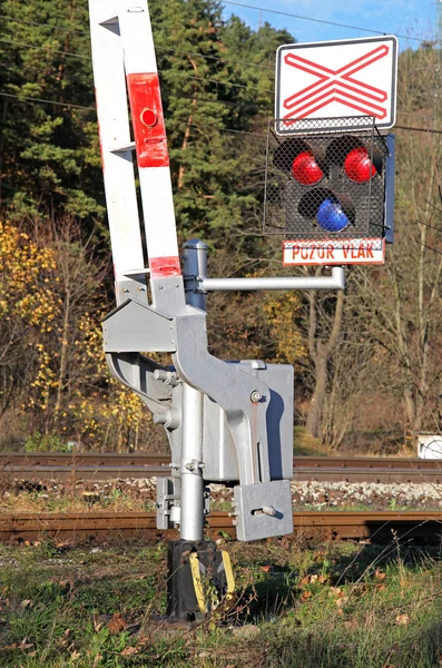 Cruce de trenes — Foto de Stock