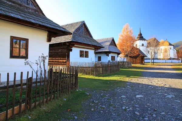 Pribylina - openluchtmuseum in de regio liptov, Slowakije — Stockfoto