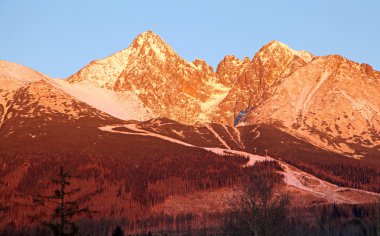 Lomnicky stit-'in yüksek tatras, Slovakya