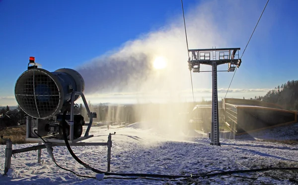 Konstgjord snö — Stockfoto