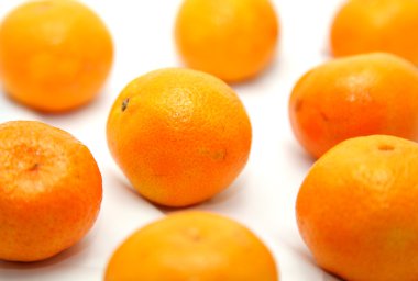 bir net olarak izole mandalina