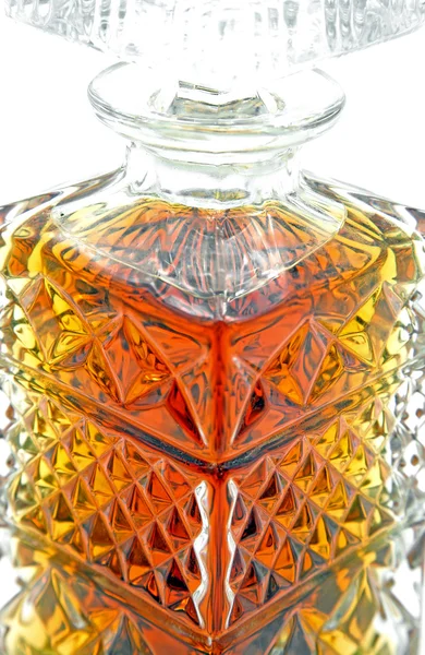 水晶威士忌瓶 — 图库照片