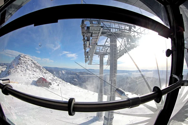Modern cableway in ski resort Jasna, Slovakia — Stock Photo, Image