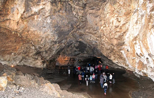 Interior de la hermosa cueva de la libertad Demanovska — Foto de Stock