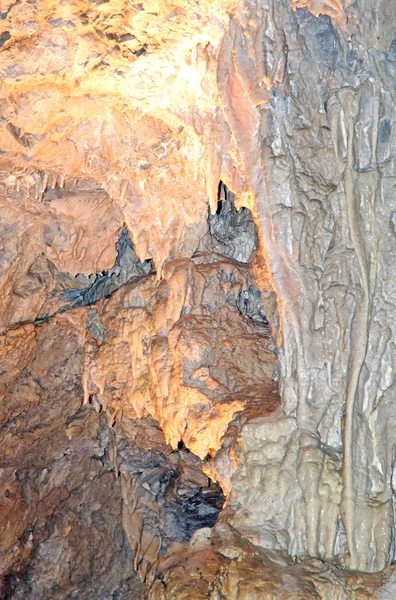 Interior da bela caverna de liberdade de Demanovska — Fotografia de Stock