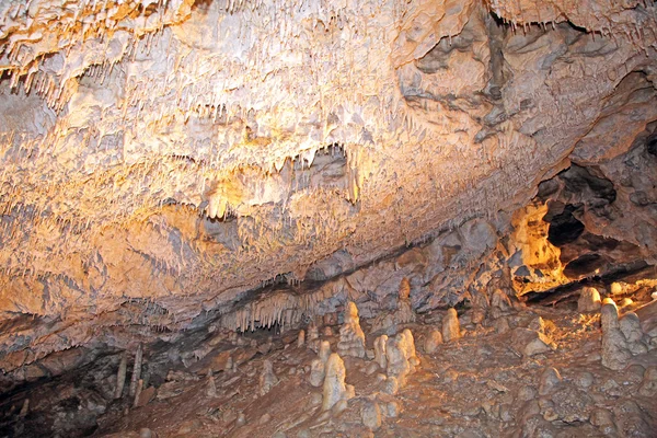 Interior da bela caverna de liberdade de Demanovska — Fotografia de Stock