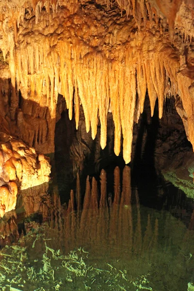 Interior da bela caverna da liberdade de Demanovska, Eslováquia — Fotografia de Stock
