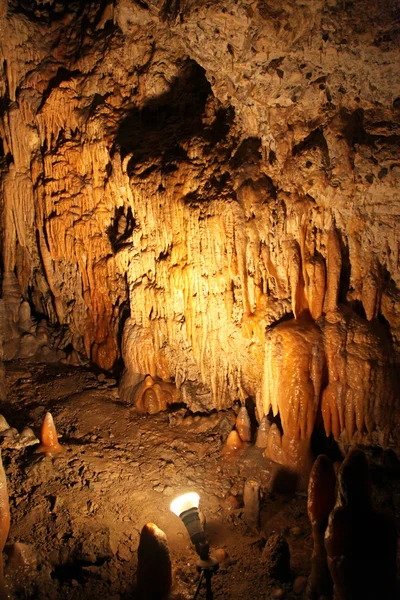 Intérieur de la belle grotte de liberté Demanovska, Slovaquie — Photo