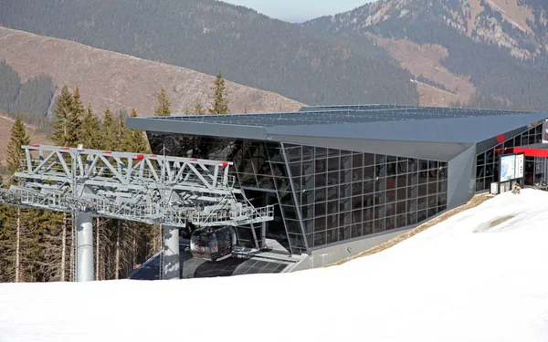 Modern cableway FUNITEL in ski resort Jasna - Low Tatras mountai — Stock Photo, Image