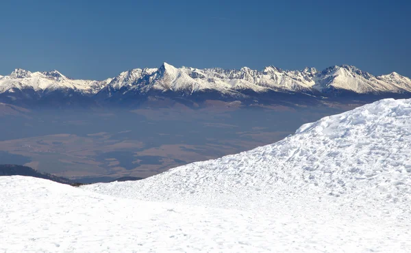 Tatry Wysokie góry chopok wzgórza w Niskie Tatry, — Zdjęcie stockowe