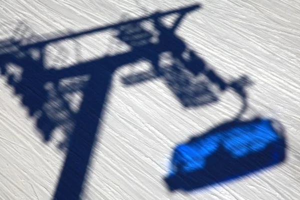 Shadow of cableway at Low Tatras, Slovakia — Stock Photo, Image