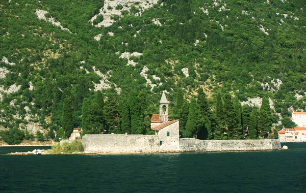 Island of Saint George at the bay of Kotor, Montenegro — Stock Photo, Image