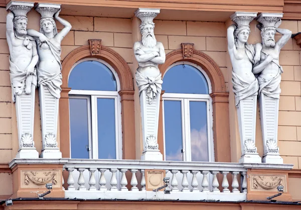 Facade of old house at city Presov, Slovakia — Stock Photo, Image