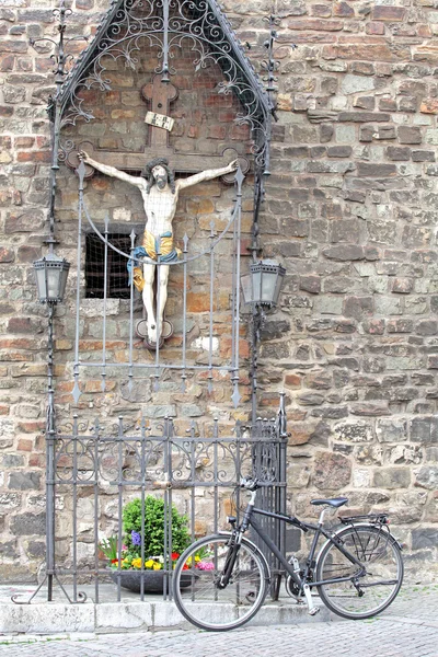 İsa, aachen, Almanya'nın heykeli — Stok fotoğraf