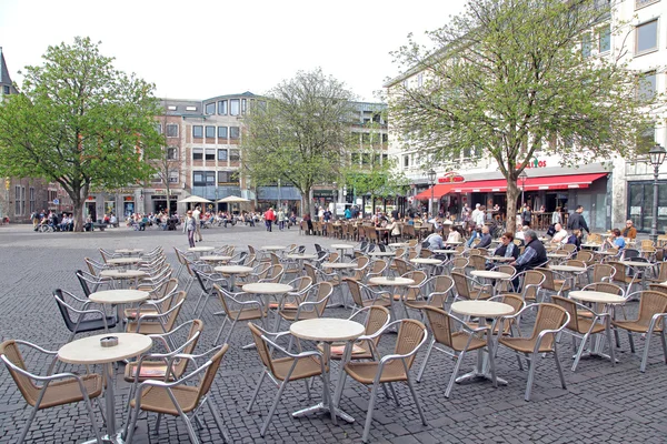 Площадь в Ахене, Германия — стоковое фото