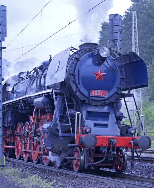 Locomotiva a vapor — Fotografia de Stock