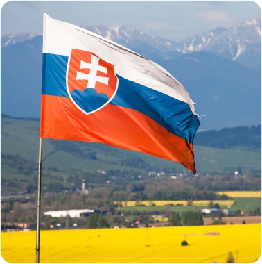 Slovak ulusal bayrak Rüzgar 