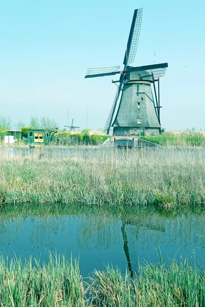 Windmills at Kinderdijk, Netherlands — Stock Photo, Image