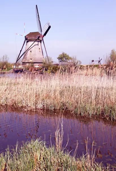 Windmills at Kinderdijk, Netherlands — Stock Photo, Image