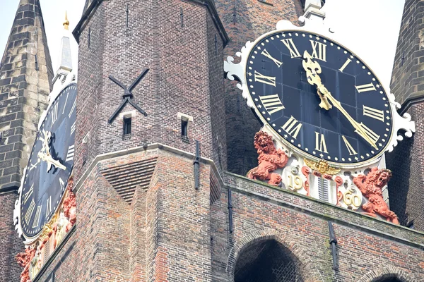Protestantische kirche - oude kerk in city delft, niederland — Stockfoto