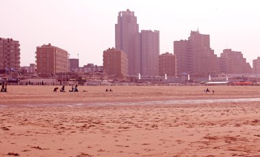 resort scheveningen, Hollanda Kuzey Denizi'nin kıyısında
