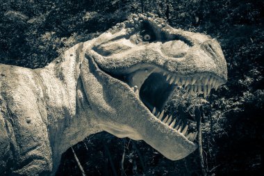gerçekçi bir model dinozor tyrannosaurus rex