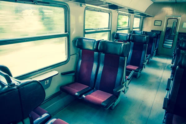 Tåg interiör — Stockfoto